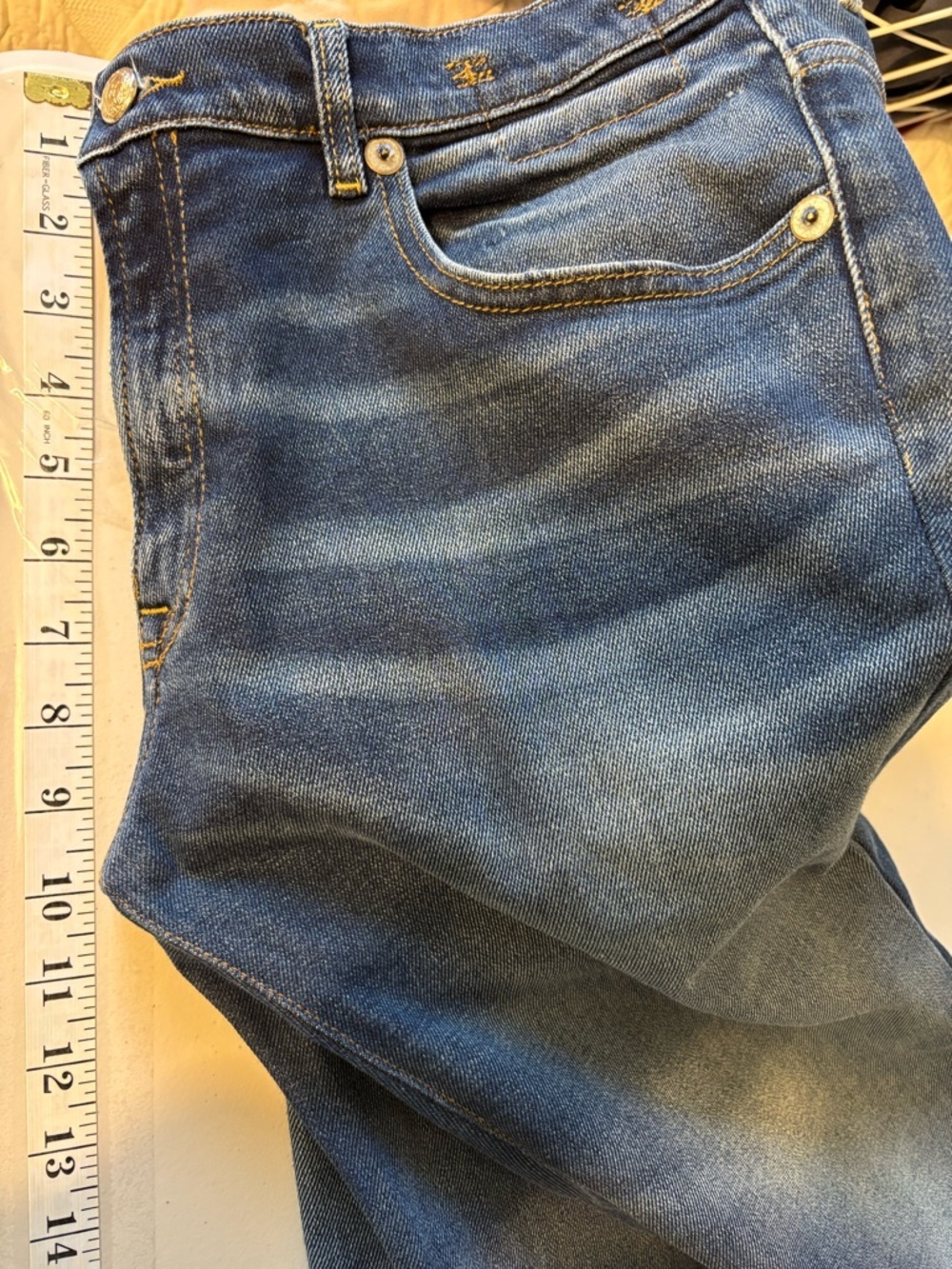 R13 Jane Jeans Size 29 Ankle Dark Denim Elevated Basic Distressed Quiet Luxury - Picture 10 of 17